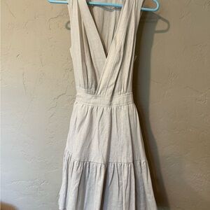 Christian Lacroix White Ruffled Tie Front Sundress